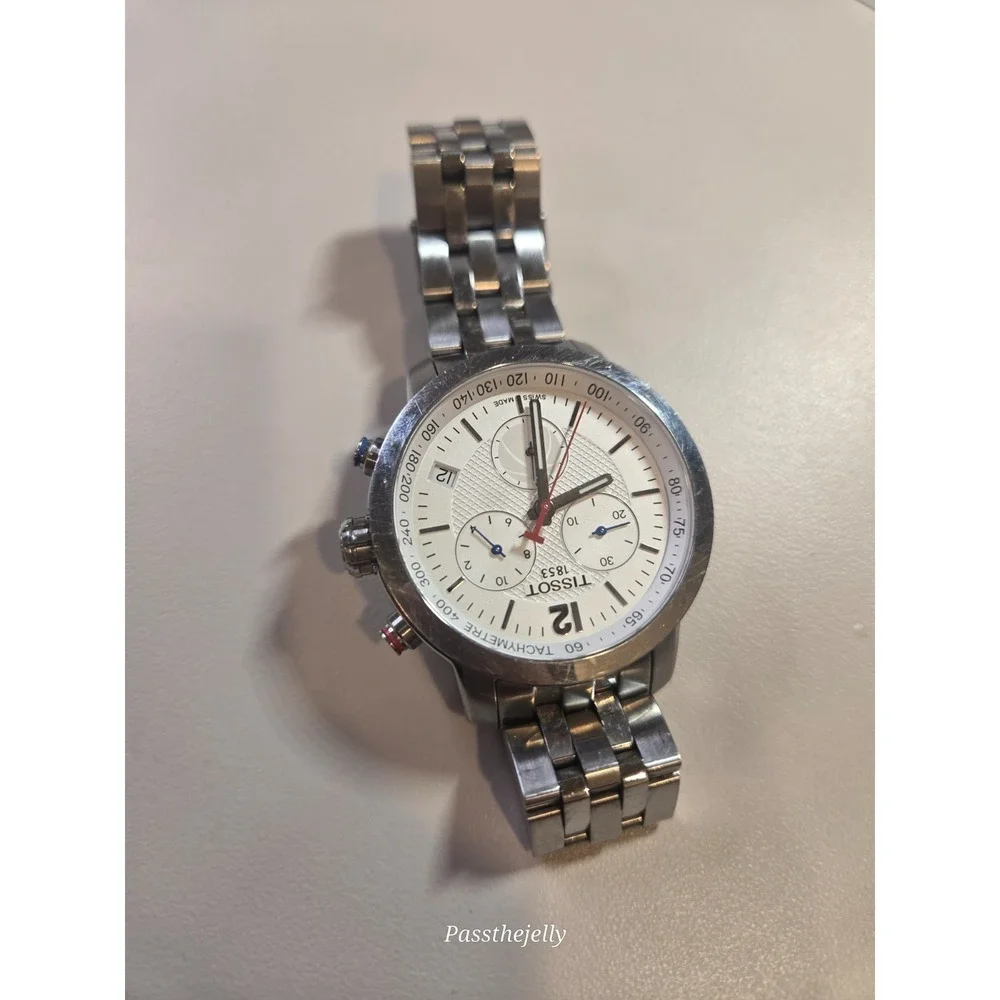 Tissot PRC 200 Chronograph NBA Special Edition Silver Men Watch‎ T055417